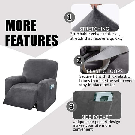 Lazy Boy Stretch Recliner Slipcover Couch Soft Chair Covers Protector